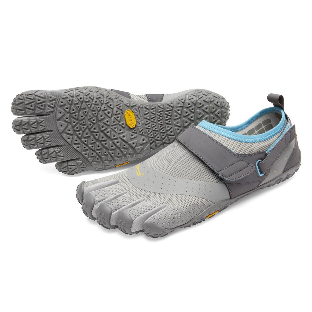 Vibram Five Fingers Womens V-Aqua - Water Shoes Grey/Blue - ZGC581624